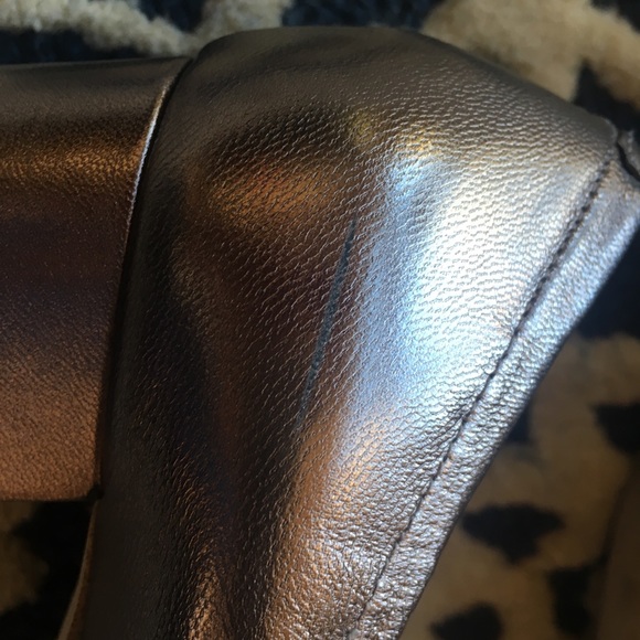 Jeffrey Campbell Bitsie pewter round toe pumps - Picture 6 of 6